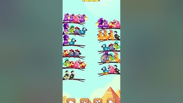 Bird Sort2 color puzzle #Bird sort level 25#level25#Birds Sort2level25#trending game#game