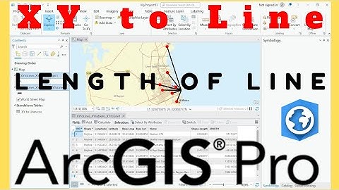 XY to Line using ArcGIS Pro | Length of Line