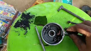 Bajaj Pulsar 150 bs6 self brush change motor mechanic