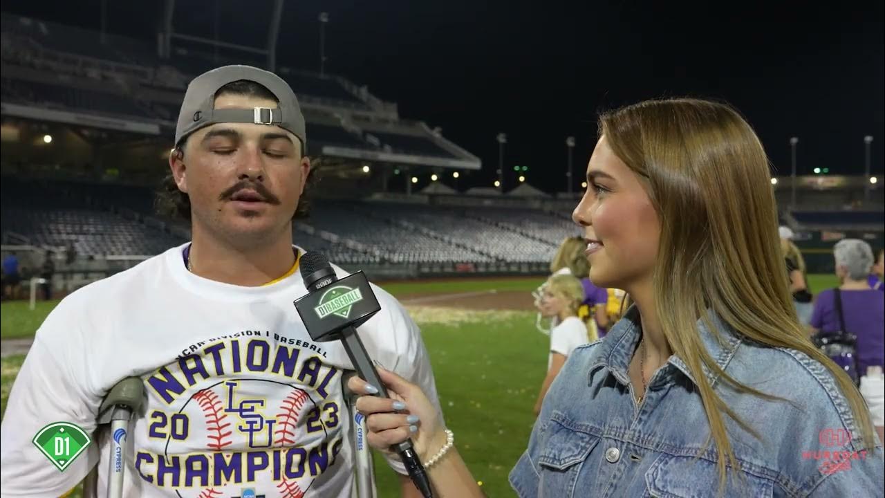 LSU Catcher Alex Milazzo Cheered LSU on After Injury MCWS