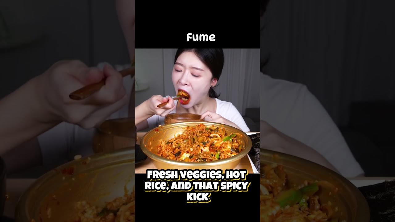 ASMR MUKBANG Bibimbap with Soyabean Stew 
