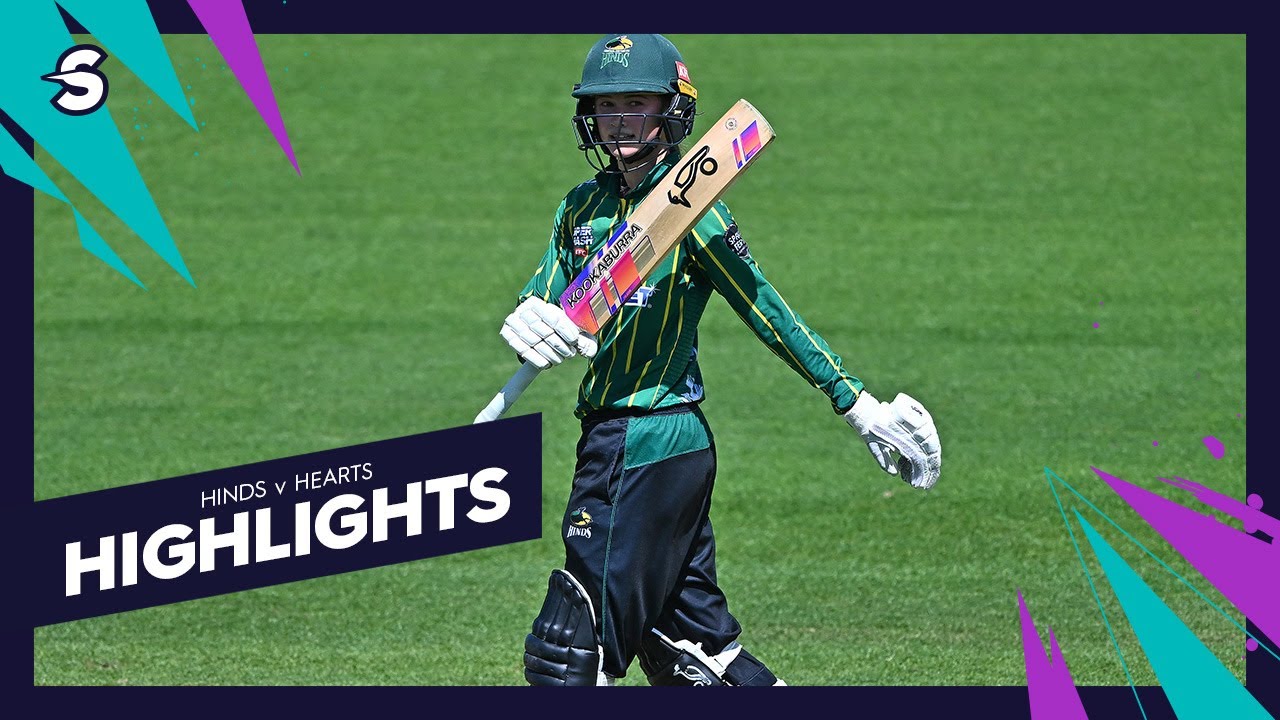 McLeod Half-Century! | Hinds V Hearts - Super Smash 2025/26 Highlights
