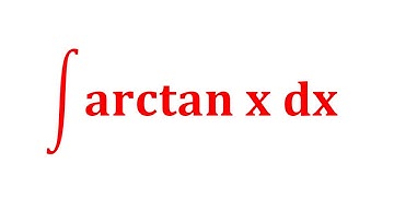 Integral of arctan(x)