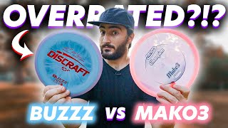 MAKO3 VS BUZZZ  Testing The BEST Straight Flying Midranges // Best Disc For Beginners