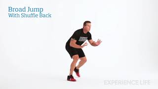 Broad Jump With Shuffle Back