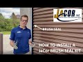 Installation Instructions for a BRUSH SEAL KIT on a Roll-up Door- JaCor, Inc