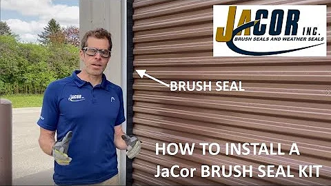Installation Instructions for a BRUSH SEAL KIT on a Roll-up Door- JaCor, Inc
