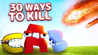 30 WAYS TO KILL ALPHABET LORE FAMILY In Garry's Mod!