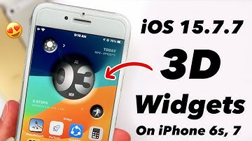 iOS 15.7.7 New 3D Homescreen Widgets on iPhone 6s, 7 🔥🔥