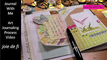 Journal With Me | Art Journaling Process Video