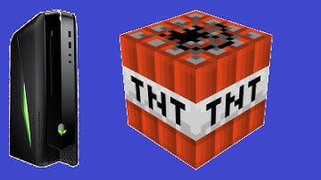 Alienware X51 Minecraft Test - SHADERS TNT FPS