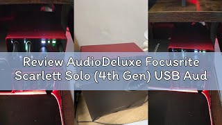 Review AudioDeluxe Focusrite Scarlett Solo (4th Gen) USB Audio Interface and Waves Musicians 2 Bundl