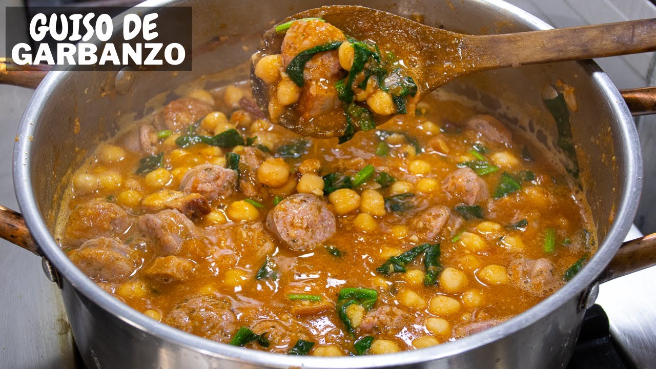 Asi prepare mi Guiso de GARBANZO! Facil y Economico Abelca YouTube