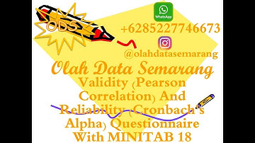 Validity (Pearson Correlation) And Reliability (Cronbach