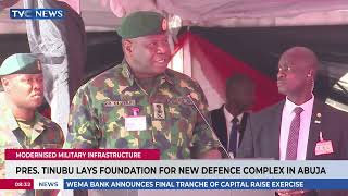 Pres. Tinubu Lays Foundation For New Defence Complex In Abuja