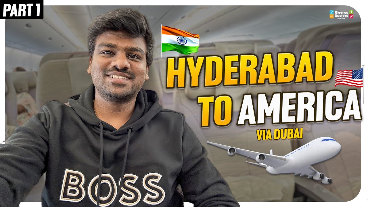 1st time ☺️ 🇮🇳 Hyderabad to America 🇺🇸 day-2 part-1 | Bayya Sunny Yadav ...