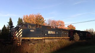 BC Rail Dash-9 Trails on a Fast Stack Train CN 122 at Berry Mills, NB
BC Rail Dash-9 Trails on a Fast Stack Train CN 122 at Berry Mills, NB BC Rail Dash-9 Trails on a Fast Stack Train CN 122 at Berry Mills, NB