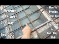 सीखलो काम आयेगा, छत में सरिया कैसे देना है | One Way and Two Way Slab Reinforcement in Detail at Sit