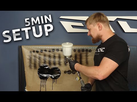 HVLP spray gun setup - in five minutes