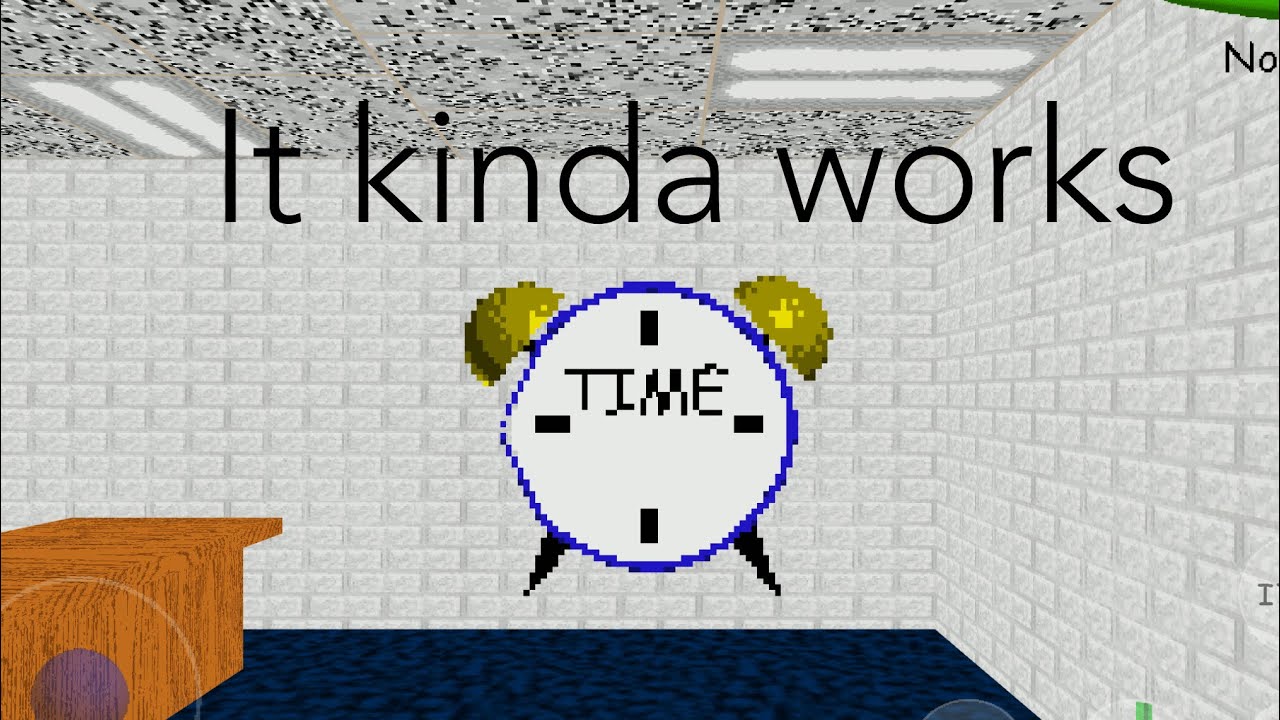 How to get infinite alarm clocks in Baldi’s basics (it kinda works