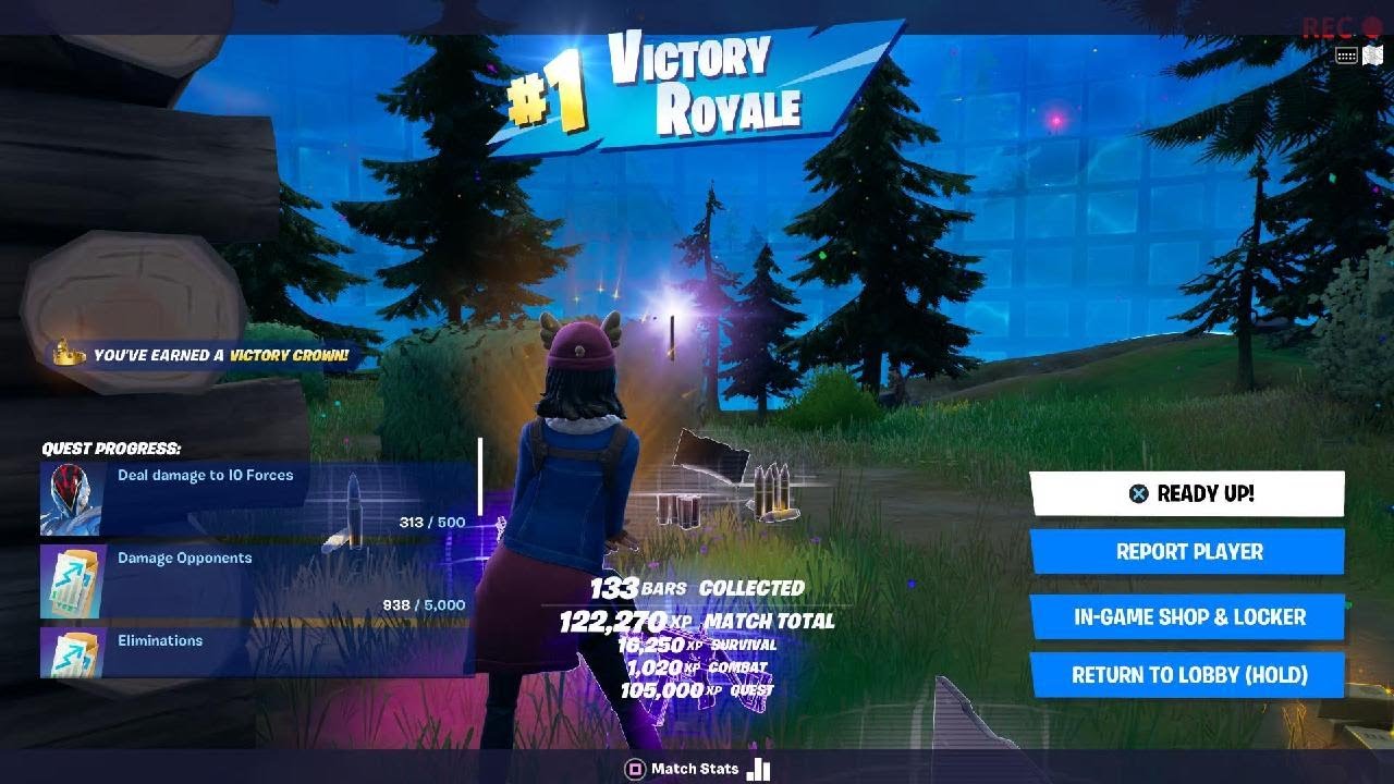 Fortnite First Win Of Season 20 - YouTube