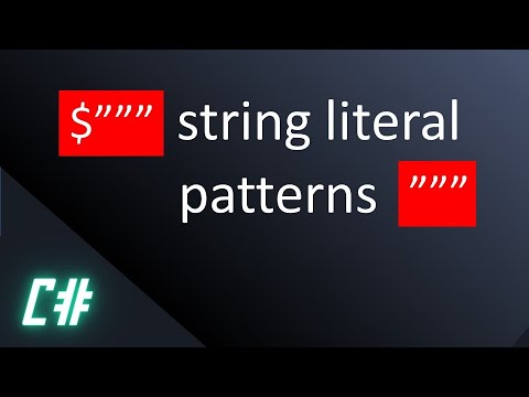 Professional developers know all 6 string literal patterns in C#