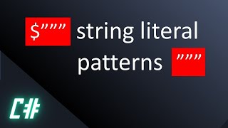 Raw string literal pattern in C# 11