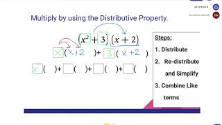 Multiplying binomials using the distributive property: Example 2