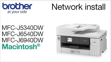 Install MFCJ5340DW on a wired network - Macintosh