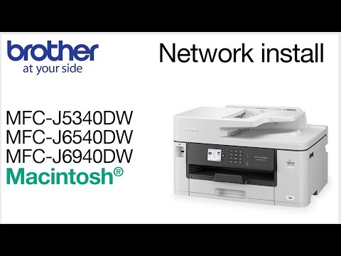 Install MFCJ5340DW on a wired network – Macintosh