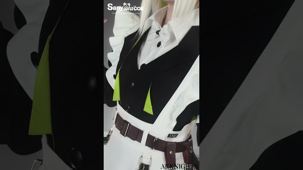💚🤍Arknights Cosplay Kal'tsit Cosplay Costume Premium Edition Showcase 🤍💚 #sanymucos