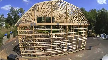 Our New Shop, Pole Building Construction Time Lapse Day 3 Part 2