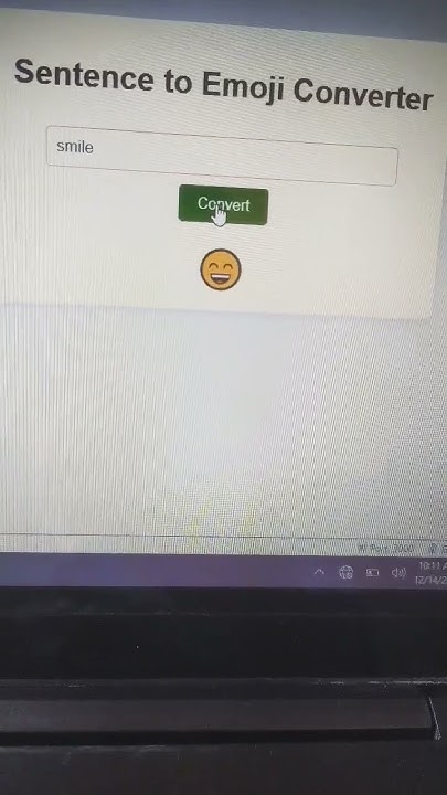 Text To Emoji Converter ( Crazy idea ) The power js traind - YouTube