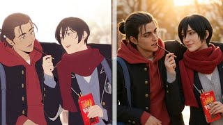 Attack On Titan Fan Art To Real Life 🔥 | AI Transformation. #attackontitan 