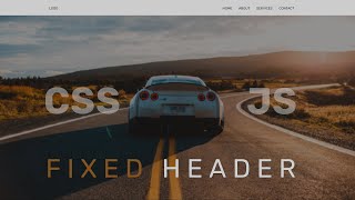 Fixed Header | CSS + JS | Фиксированное меню