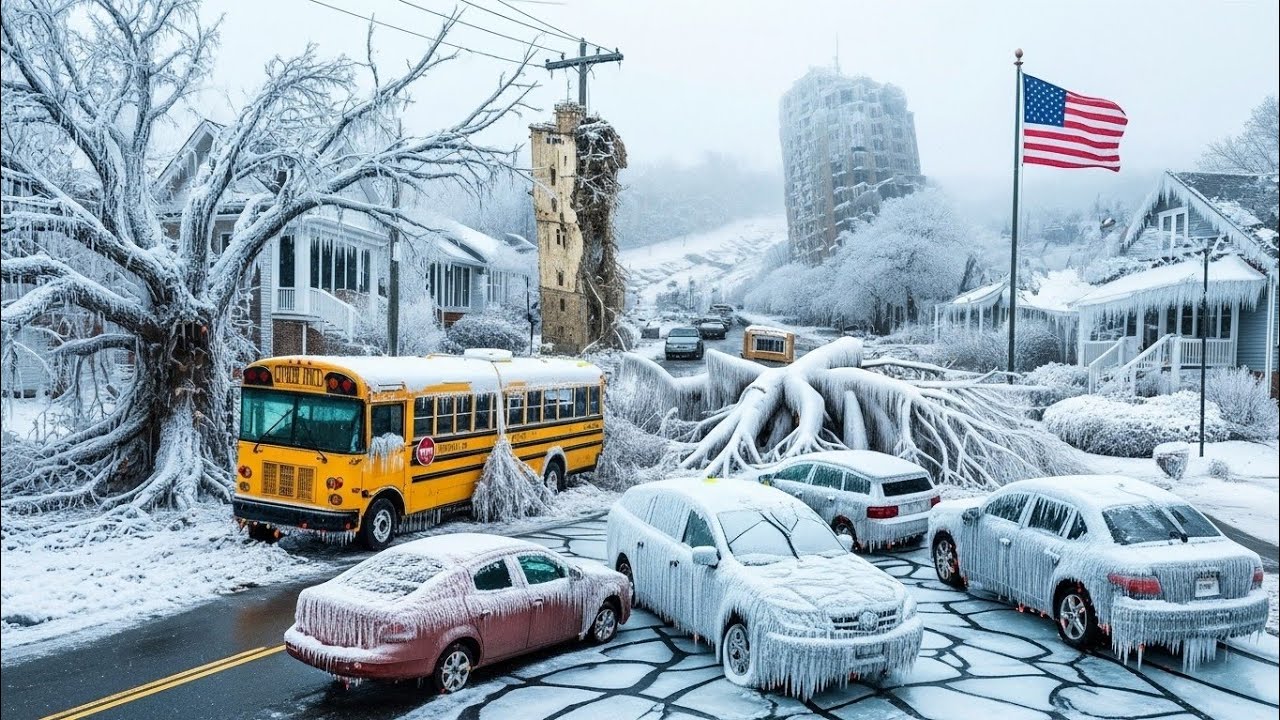 USA Is Frozen: Ice Storm Turns Deadly, Power Outages, Falling Trees and Travel Chaos