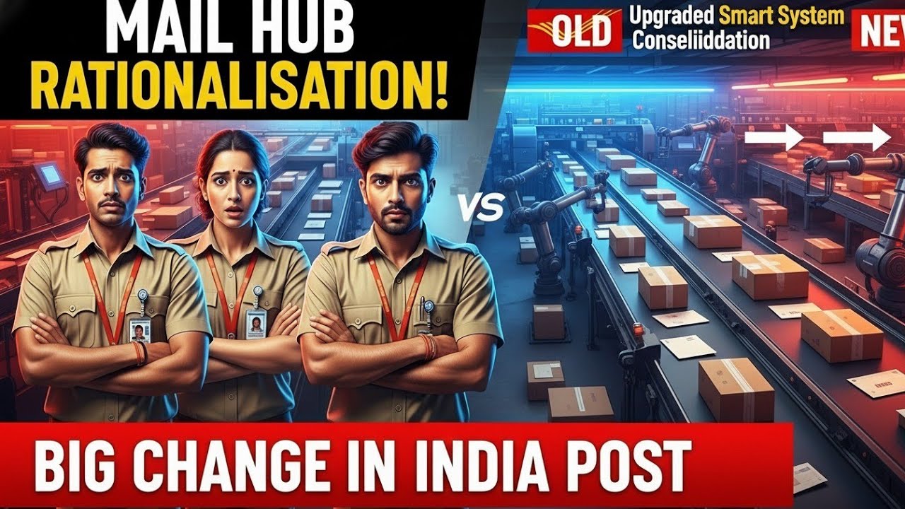डाक विभाग अब Parcel Mail Hub को Rationalisation करने जा रहा 😰❌ बड़ा बदलाव अब डाक Mail Hub में होगा 😮