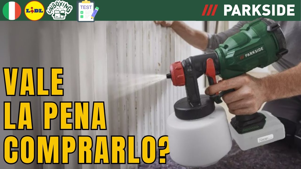 PISTOLA PER VERNICIARE RICARICABILE Parkside PFSA 20-Li B2 ITALIA ITALIANO LIDL
