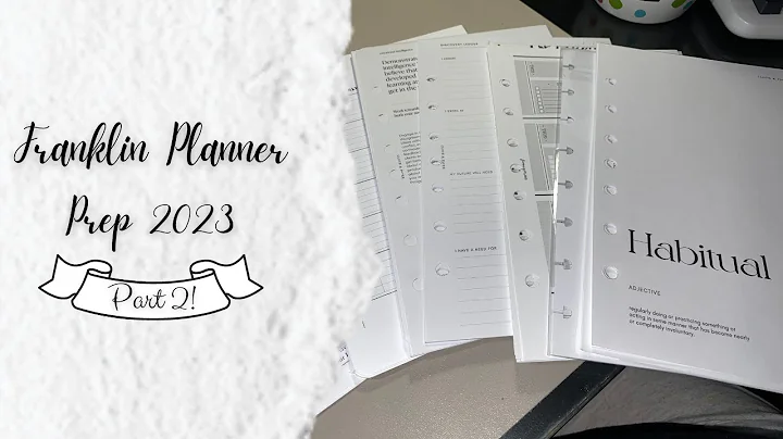 Franklin Planner: Prepping for 2023! Part 2 || Clo...