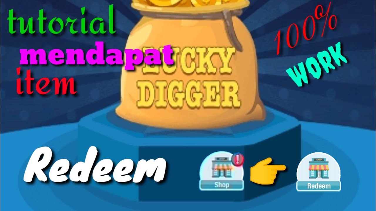 Tutorial cara mendapatkan item Redeem || Money Digger - YouTube