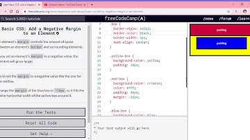 Learn Basic CSS  Add a Negative Margin to an Element   freeCodeCamp org   Google Chrome 2019 12 12 1