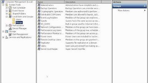 Introduction To Groups MMC Snap In.