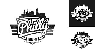Logo Design Time Lapse - Philly Diner - Inkscape