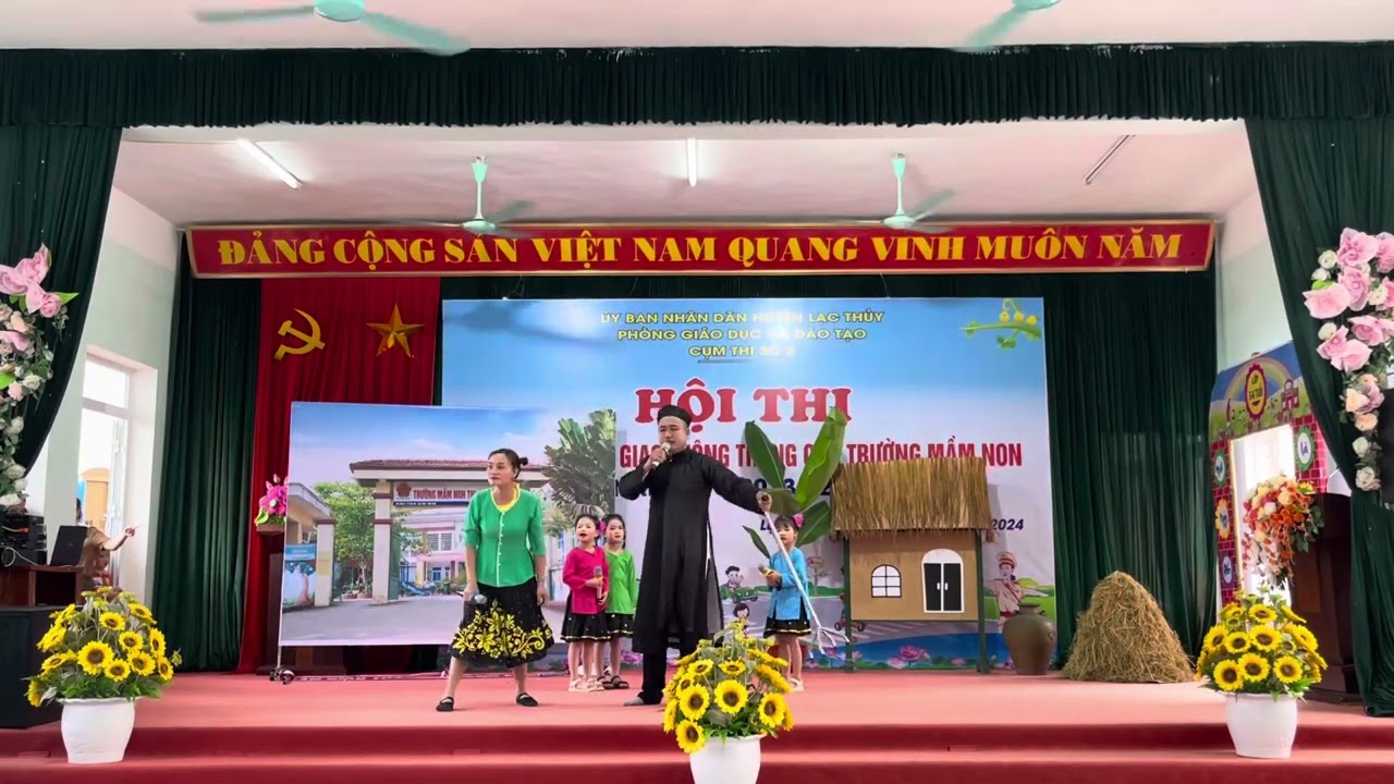 Màn chào hỏi - Hội thi Bé với An toàn giao thông- Trường Mn Chi Nê