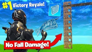 *NEW* NO FALL DAMAGE BUILD TRICK In Fortnite Battle Royale!