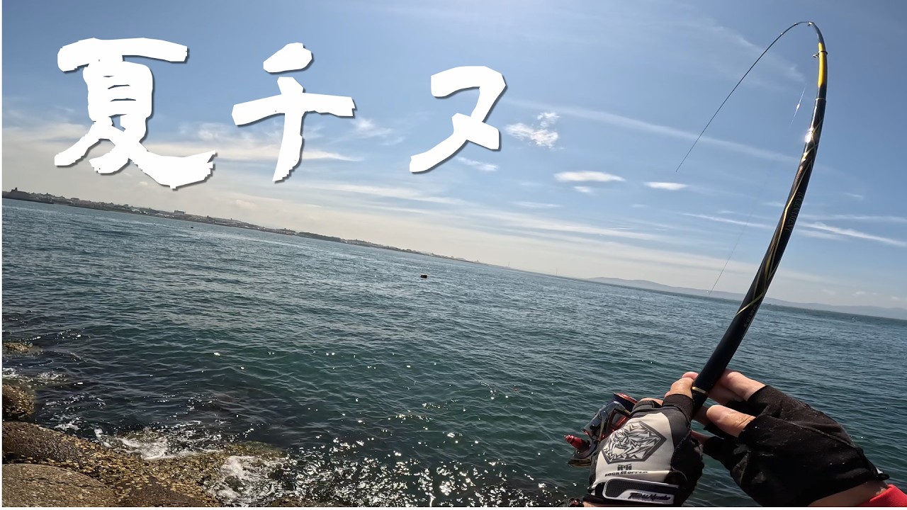 釣人さん 夏チヌ！東二見人工島で真夏のフカセ釣り…。運よく年無しゲット
