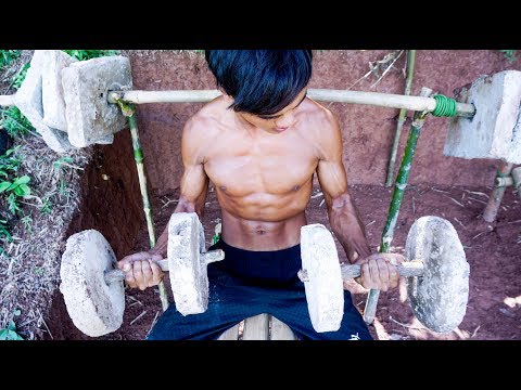 The Man Best Body With Creative Ancient Gym By Primitive Skills