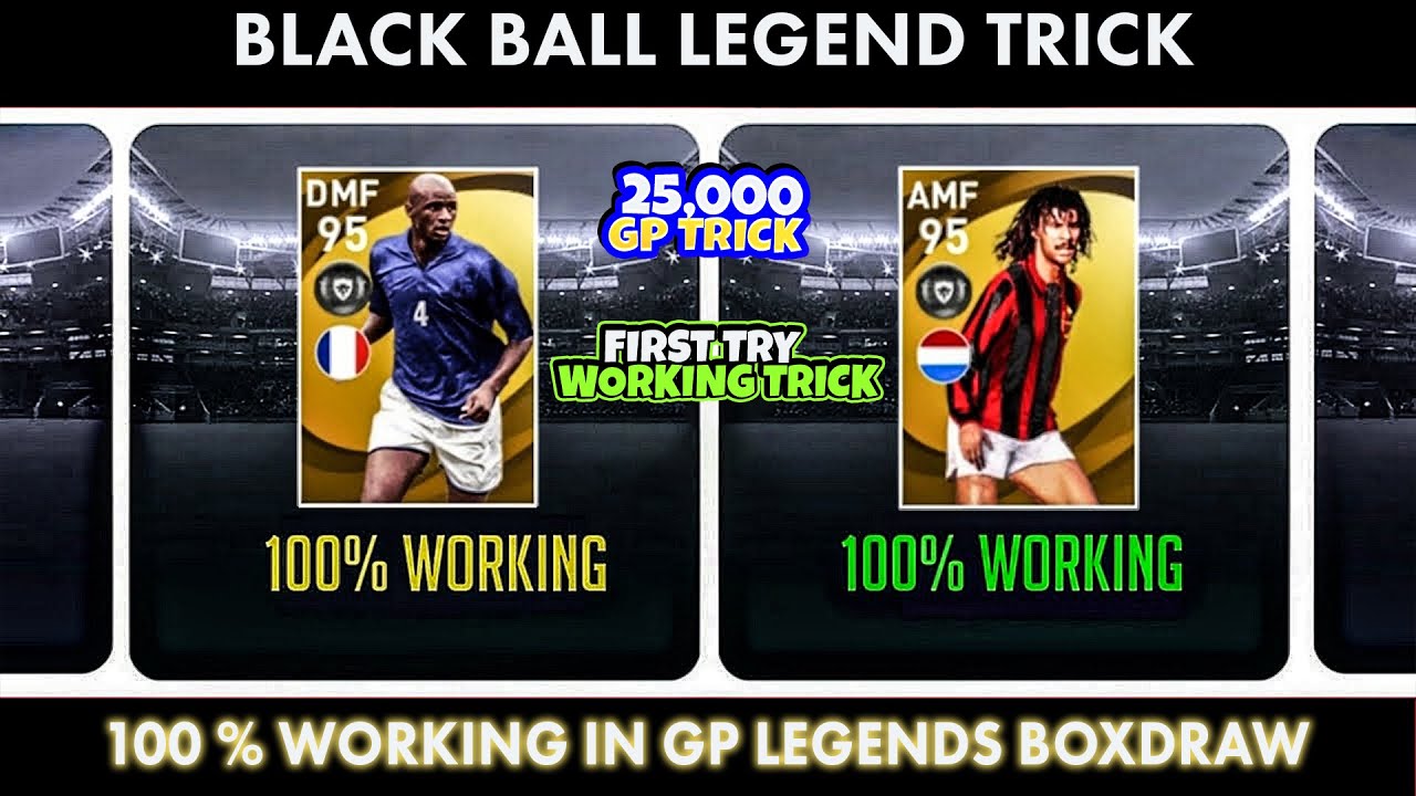 LEGENDS Black Ball Trick in LEGENDS Worldwide Clubs Box Draw | PES 2021 Mobile