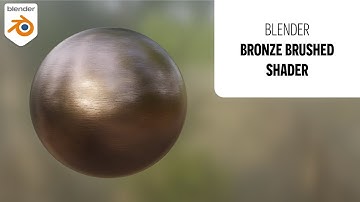 How to create Brushed Metal Bronze in Blender (fully procedural shader)