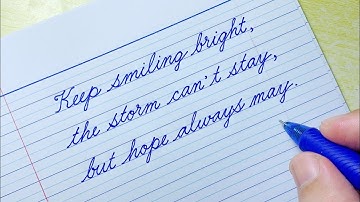 Cursief schrijven Citaat 26 | Cursief schrijven oefenen | Cursieve letters | Hoe schrijf je in cu...